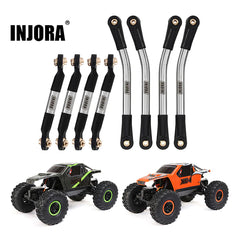 INJORA Stainless Steel High Clearance Links Set For 1/24 AX24 - HeliDirect
