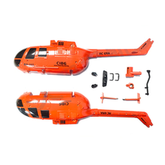 BO105 Helicopter Parts Body Shell - Orange - HeliDirect