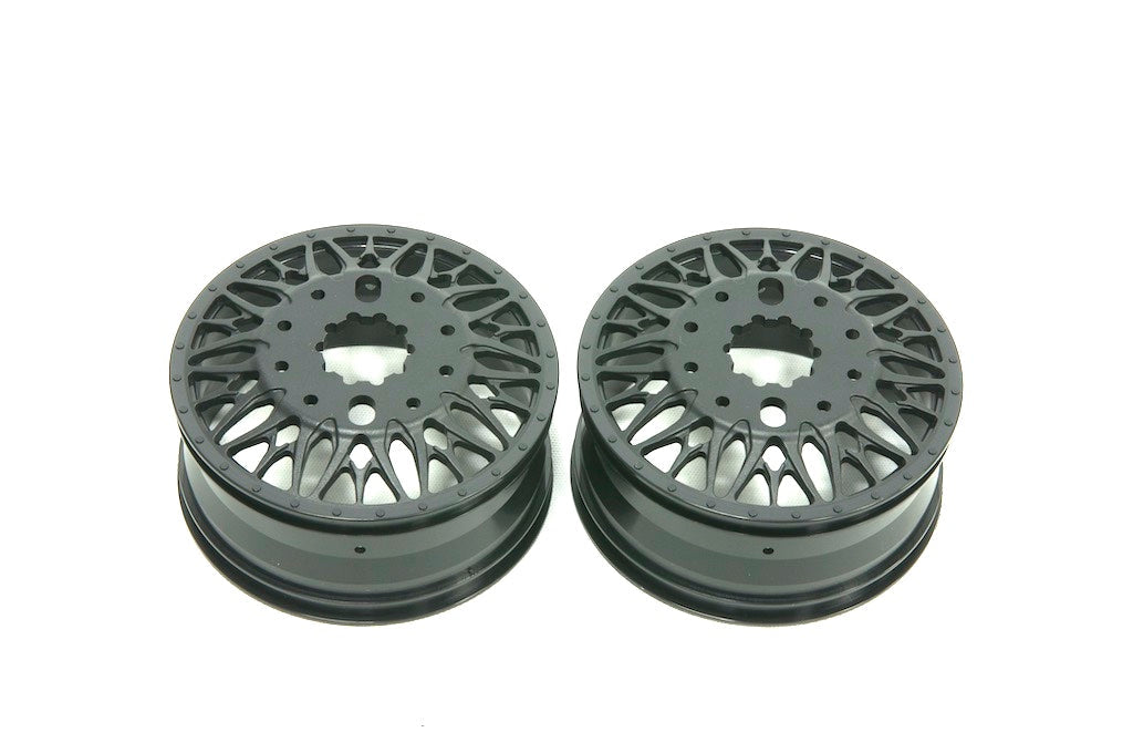CD0605 KG1 Forged KD014 TRIDENT–D Wheels (REAR, 37mm width, BLACK) 2 pcs. - HeliDirect