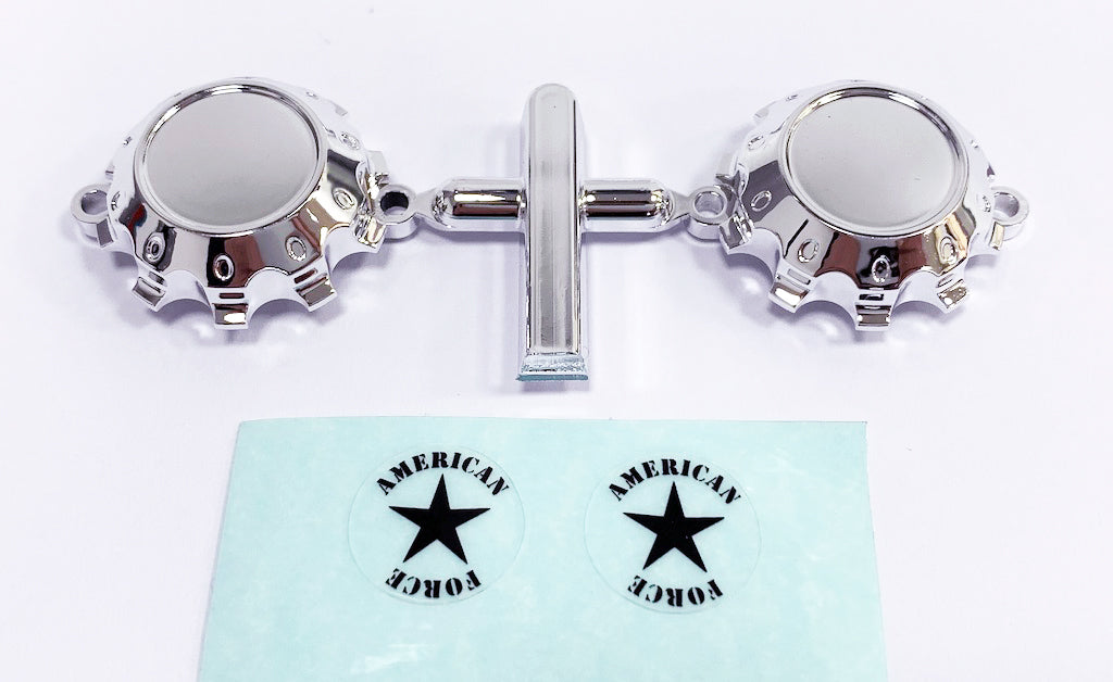 CD0632 American Force H01 CONTRA Wheel Cap (Chrome, w/ decal) - HeliDirect