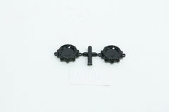 CD0633 Black Wheel Cap (w/decal, for KG1 Forged KD014 TRIDENT–D) 2 pcs - HeliDirect