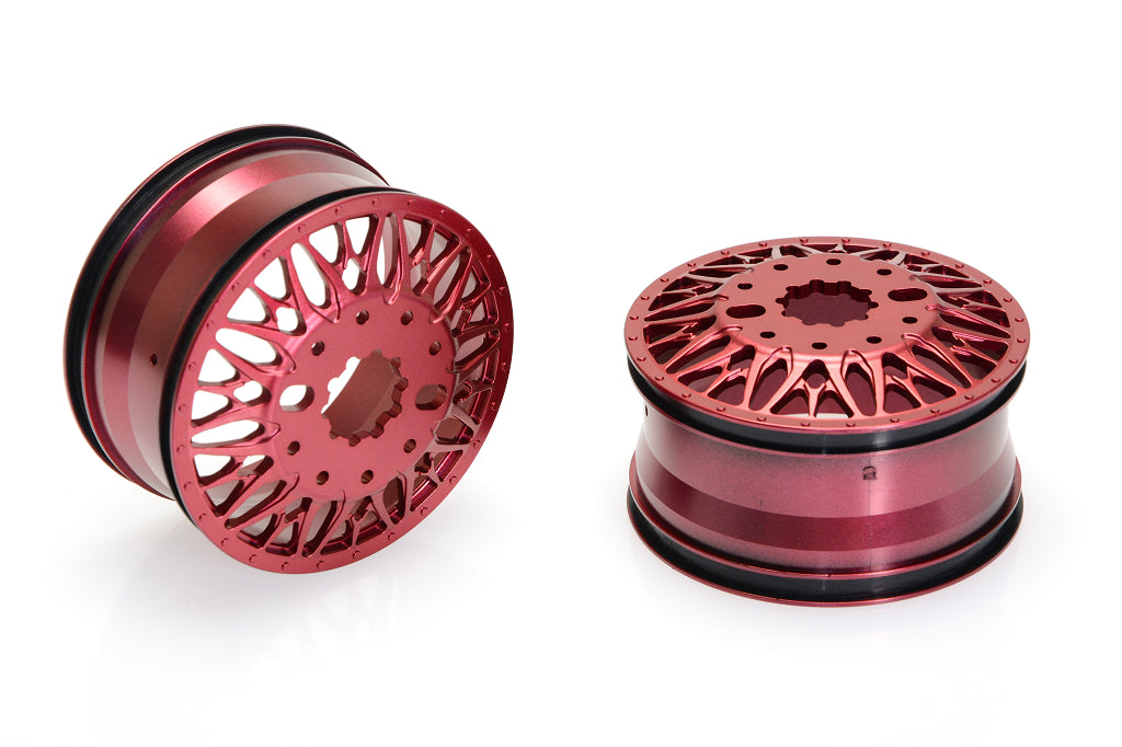CD0643 KG1 KD014 TRIDENT–D FRONT Wheel (RED, 40mm width) 2pcs - Cen Racing USA