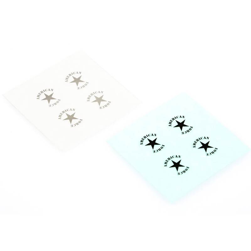 CD0750 Wheel Cap Decal ( for American Force wheel cap, chrome/black 4pcs each) - HeliDirect