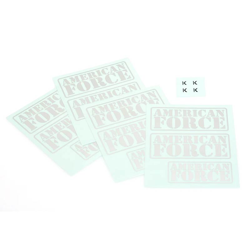 CD0760 Wheel Cap Decal (for KG1 Forged wheel cap, chrome/black 4pcs each) - HeliDirect