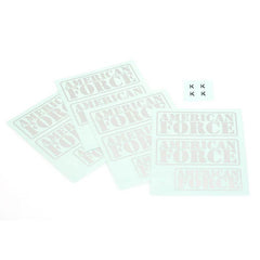 CD0760 Wheel Cap Decal (for KG1 Forged wheel cap, chrome/black 4pcs each) - HeliDirect