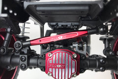 CKD0371 KAOS Panhard Bar & Sterring Tide Rod (57mm, CNC Aluminum, RED) DL-Series 3pcs - HeliDirect