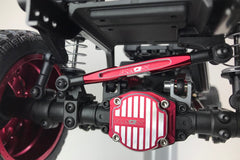 CKD0371 KAOS Panhard Bar & Sterring Tide Rod (57mm, CNC Aluminum, RED) DL-Series 3pcs - HeliDirect