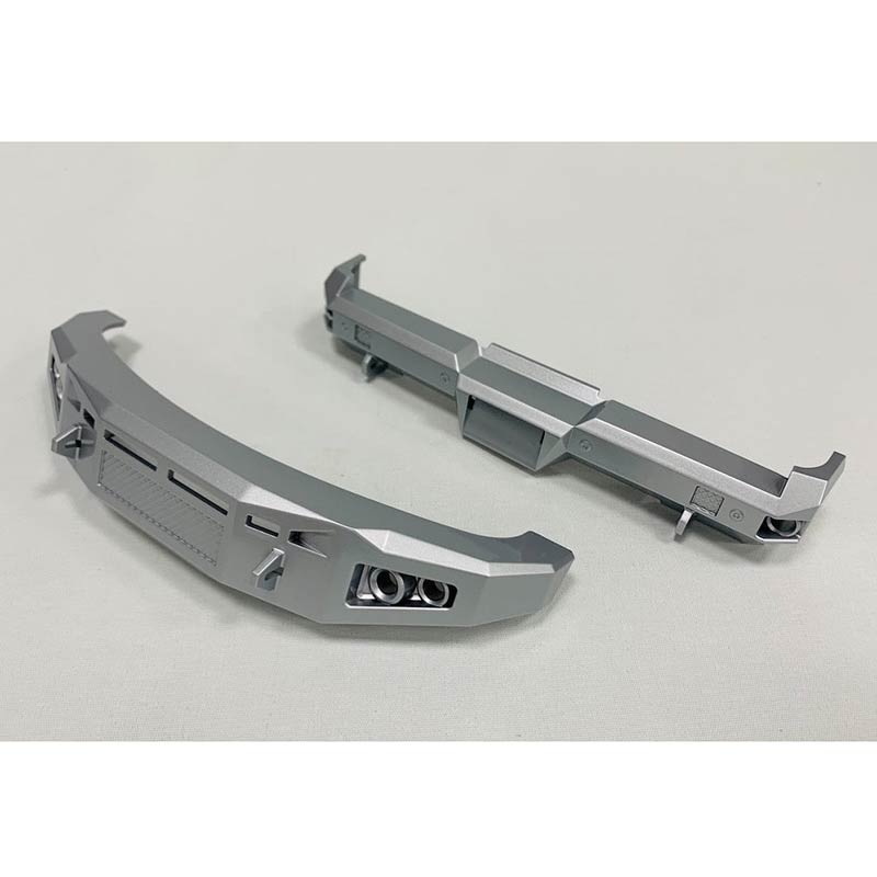 CKD0496 KAOS Matte Silver color Bumper Set (For for F250 or F450) - HeliDirect