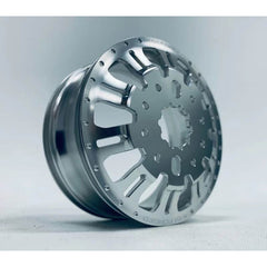 CKD0652 KG1 KD004 CNC Aluminum REAR Dually Wheel (SILVER anodize, 2pcs, w/cap and decal, screws) - HeliDirect