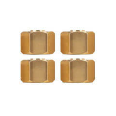 INJORA 12mm 4pcs Brass 9mm Wheel Hex Hub Extenders For 1/10 RC Crawlers 1/18 UTB18 - HeliDirect