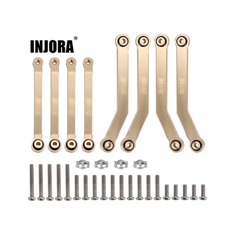 INJORA 8pcs Heavy Brass High Clearance Chassis Links For FCX24 - HeliDirect