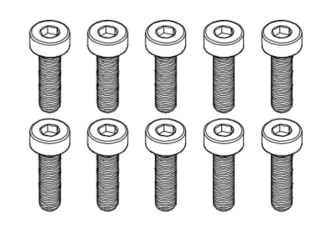 Goosky RS4 Screw Set M3x8mm - HeliDirect