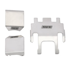 INJORA Stainless Steel Chassis Armor Skid Plate Axle Protector for 1/18 TRX4M (4M-14) - HeliDirect