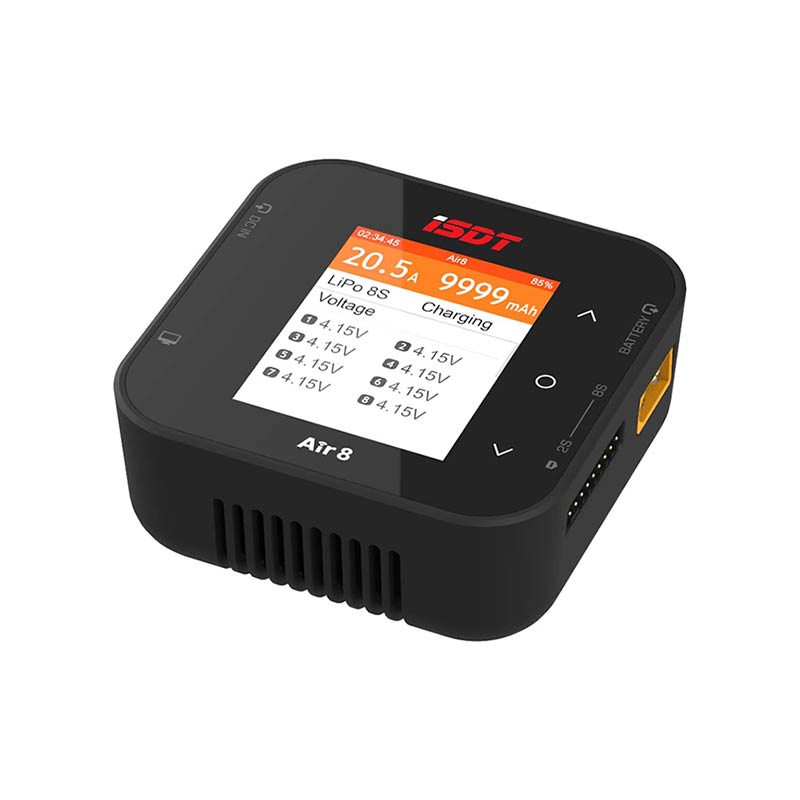ISDT Air8 BattAir 500W 20A High Power Battery Balance Charger Discharger - HeliDirect