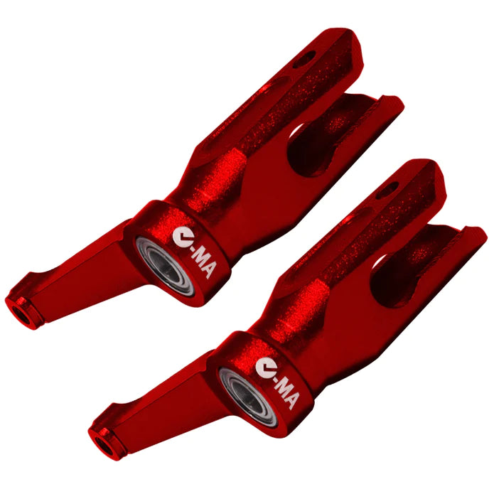 L-MA Precision Aluminum Main Blade Grips Set for InFusion 180 - Red - HeliDirect