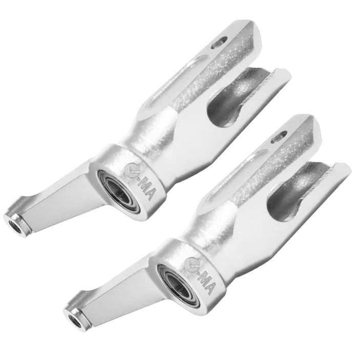 L-MA Precision Aluminum Main Blade Grips Set for InFusion 180 - Silver - HeliDirect
