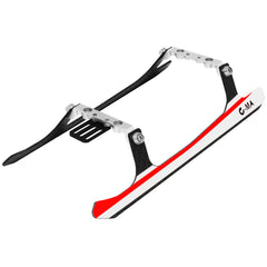 L-MA Precision Aluminum Carbon Fiber Landing Skid Set w/Decal for InFusion 180 - Black/White - HeliDirect