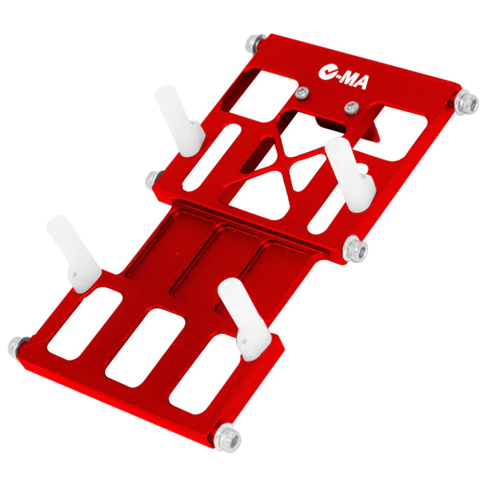 L-MA ESC Precision Aluminum Mounting Plate Set for InFusion 180 - Red - HeliDirect