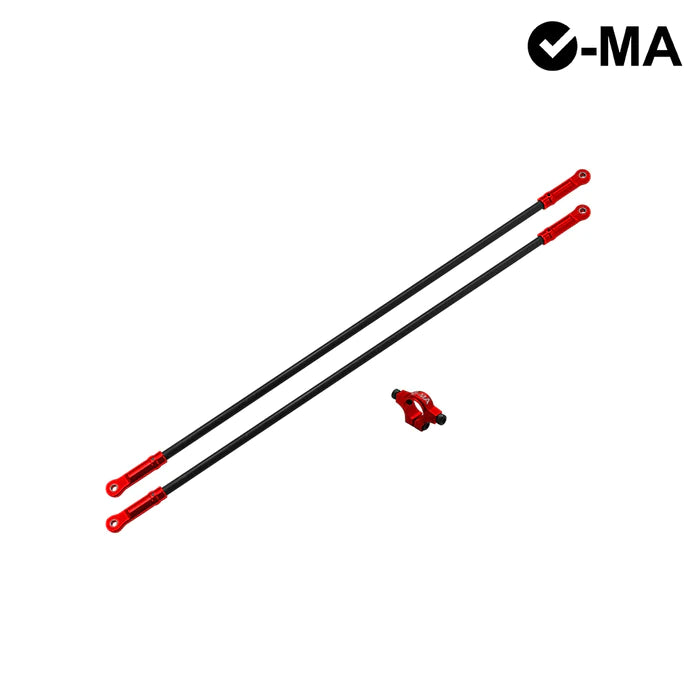L-MA Precision Aluminum Tail Boom Support Set for InFusion 180 - Red - HeliDirect