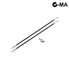 L-MA Precision Aluminum Tail Boom Support Set for InFusion 180 - Silver - HeliDirect