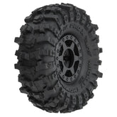 Pro-Line 1/24 Mickey Thompson Baja Pro X F/R 1.0" MTD 7mm Black Holcomb (4) - HeliDirect