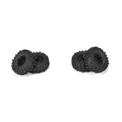 Pro-Line 1/24 Mickey Thompson Baja Pro X F/R 1.0" MTD 7mm Black Holcomb (4) - HeliDirect