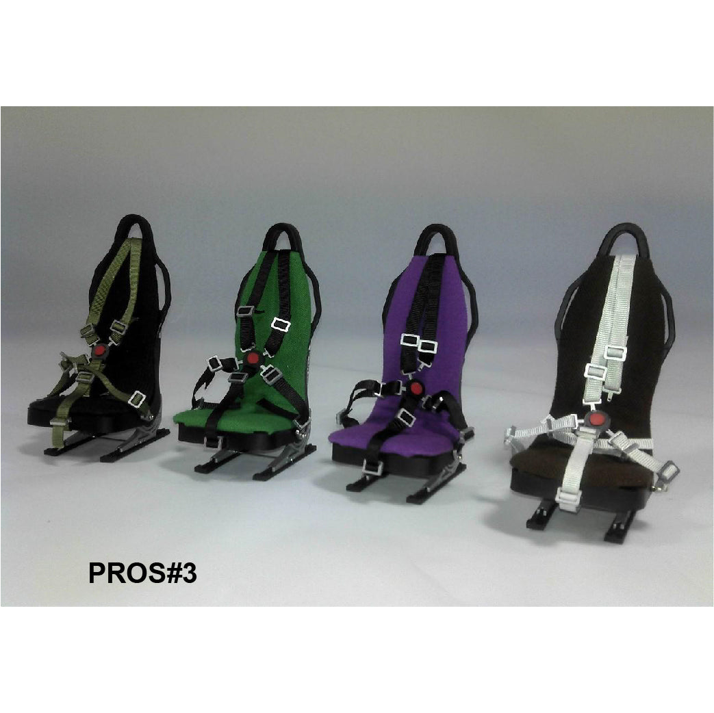 3D Printed Seat 1/8 W/O seat belt Gray H:141mm W:70mm L:55mm - HeliDirect