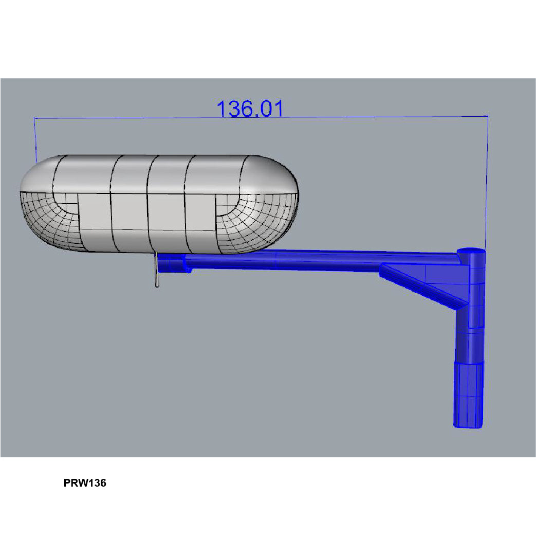 3D Printed Scale Winch AS350 50 136mm Black - HeliDirect