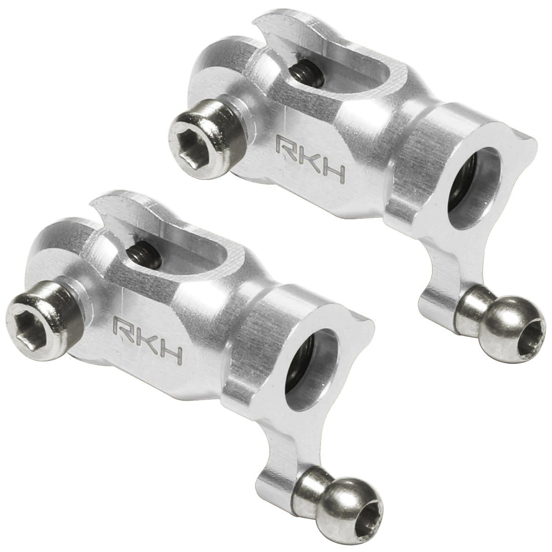 Blade Fusion 180 - Rakonheli CNC Aluminum Tail Blade Grip Set - Silver - HeliDirect