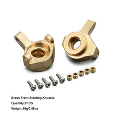 INJORA Brass Front Steering Knuckles - RC Counter Weights For Axial SCX24 - HeliDirect