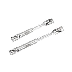 INJORA Steel Front Rear Center Drive Shafts For Axial SCX24 Chevrolet Jeep Wrangler Bronco (Silver) - HeliDirect