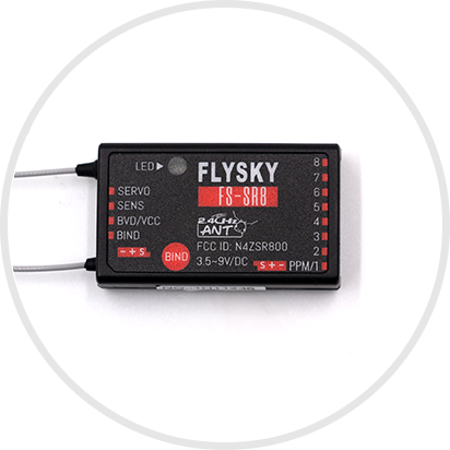 FlySky SR8 8Ch ANT-Protocol Receiver - HeliDirect