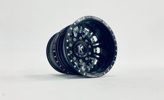 CKD0601 KG1 KD004 DUEL CNC Metal Front Dually Wheel (2 pcs, w/cap. decal & screws) - HeliDirect