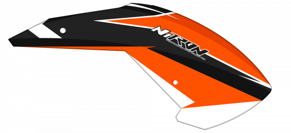 Tron Nitron Black Orange Canopy - HeliDirect