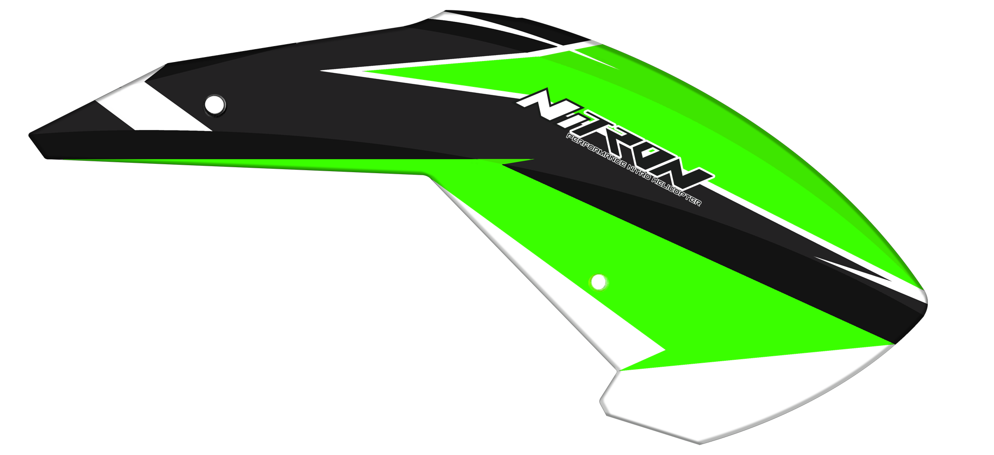 Tron Nitron Black Green Canopy - HeliDirect