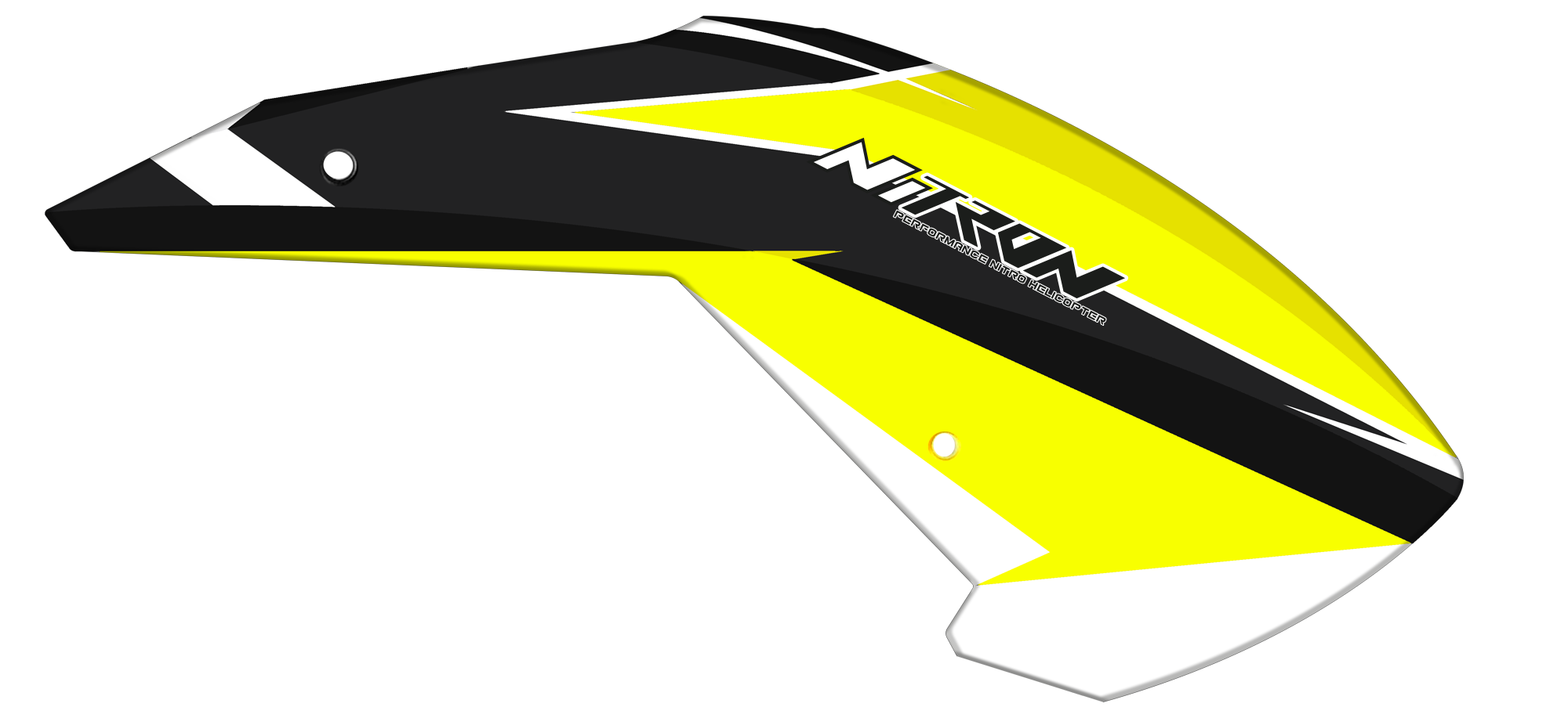 Tron Nitron Black Yellow Canopy - HeliDirect