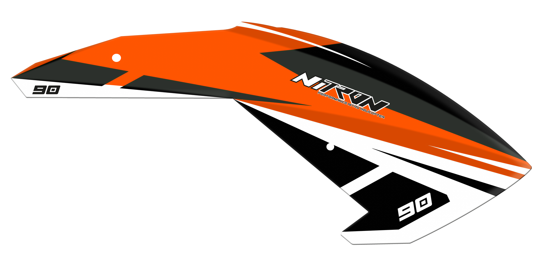 NiTron90 Canopy - Orange - HeliDirect