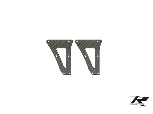 NiTron90 Front Landing Gear CF Support Plates - HeliDirect