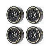 Treal 1.0" Brass Beadlock Crawler Wheels Rims (4pcs) For Axial SCX24 Bronco Gladiator C10 Deadbolt -Type A - HeliDirect