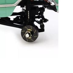 Treal Axial SCX24 Brass Extended Wheel Hubs +5mm (4pcs) - HeliDirect