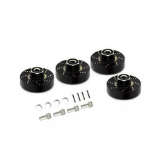 Treal Axial SCX24 Brass Extended Wheel Hubs +5mm (4pcs) - HeliDirect