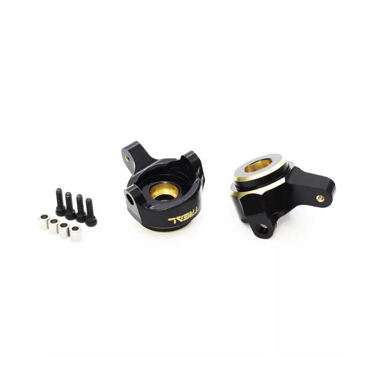 Treal Axial SCX24 Brass Front Steering Knuckles For SCX24 Deadbolt C10 Betty Gladiator Brocon - HeliDirect