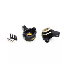 Treal Axial SCX24 Brass Front Steering Knuckles For SCX24 Deadbolt C10 Betty Gladiator Brocon - HeliDirect