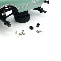 Treal Brass Extended Hex Hubs Wheel Spacers For SCX24 Upgrades +5mm - HeliDirect