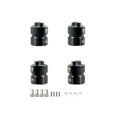 Treal Brass Extended Hex Hubs Wheel Spacers For SCX24 Upgrades +5mm - HeliDirect
