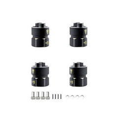 Treal Brass Extended Hex Hubs Wheel Spacers For SCX24 Upgrades +5mm - HeliDirect
