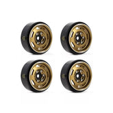 Treal 1.0'' Beadlock Wheels (4pcs) Vintage Wheels For 1/24 SCX24 Bronco Gladiator C10 Deadbolt - Type E (Bronze) - HeliDirect