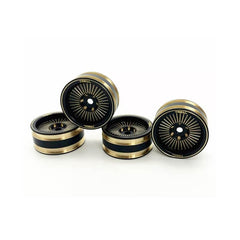 Treal Brass 1.0” Rock Crawler Glue On Wheels For Axial SCX24 - HeliDirect