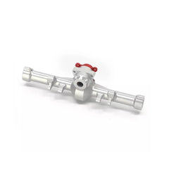 Treal Rear Axle Housing Aluminum 7075 Diff Housing For Axial SCX24 Deadbolt C10 Jeep Betty Gladiator (Silver-Red) - HeliDirect