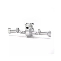 Treal Rear Axle Housing Aluminum 7075 w/ Heavy Brass Diff Cover For Axial SCX24 Deadbolt C10 Jeep Betty (Silver) - HeliDirect